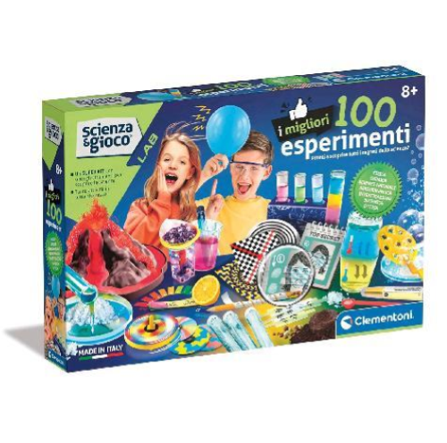 CLEMENTONI SCIENZA E GIOCO I MIGLIORI 100 ESPERIMENTI LABORATORIO DI SCIENZE CHIMICA FISICA E BOTANICA